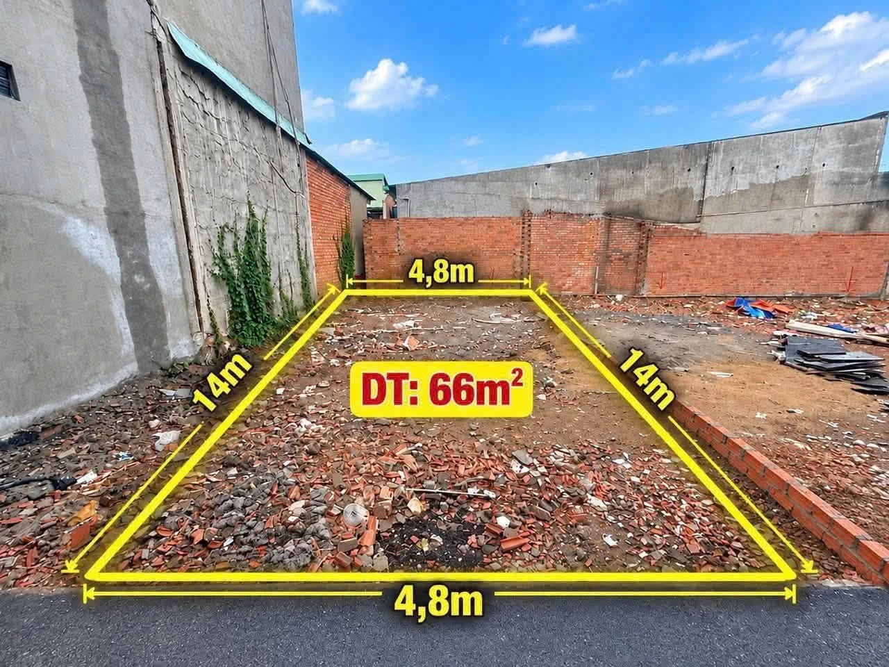 Bán đất thổ cư 66m² Phường Bửu Hòa Biên Hòa 1 tỷ 550 triệu - Ảnh 1