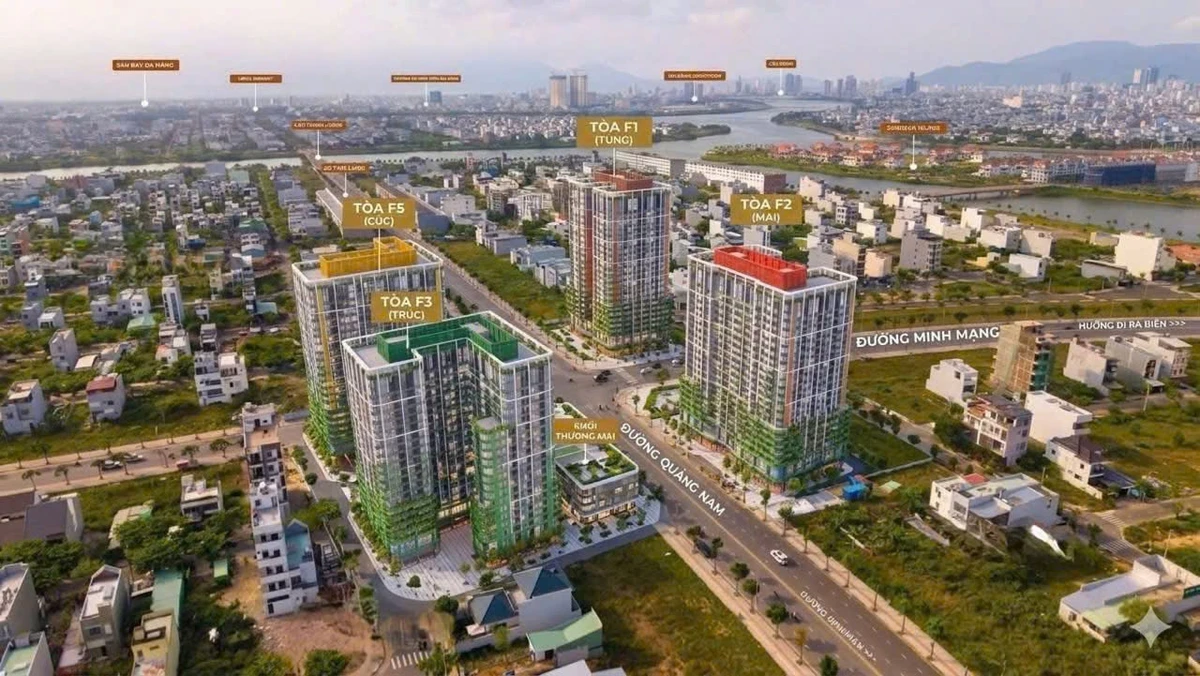 Bán căn hộ 2PN Fours Tower 61m² giá 2,3 tỷ Đà Nẵng - Ảnh 1