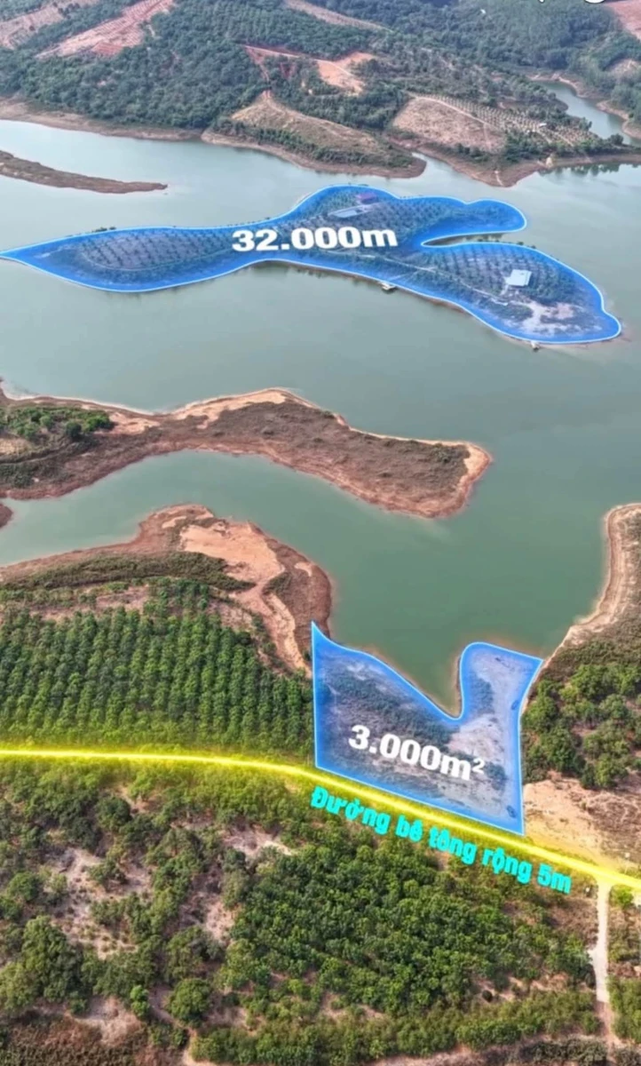Bán đảo đất vườn 3,5ha giữa lòng hồ Thác Mơ, Nghĩa Trung, Bình Phước, giá 14 tỷ - Ảnh thu nhỏ 4
