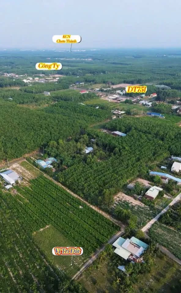 Bán đất mặt tiền Nhánh DT751, Chơn Thành, 279m2, 350 triệu - Ảnh thu nhỏ 2