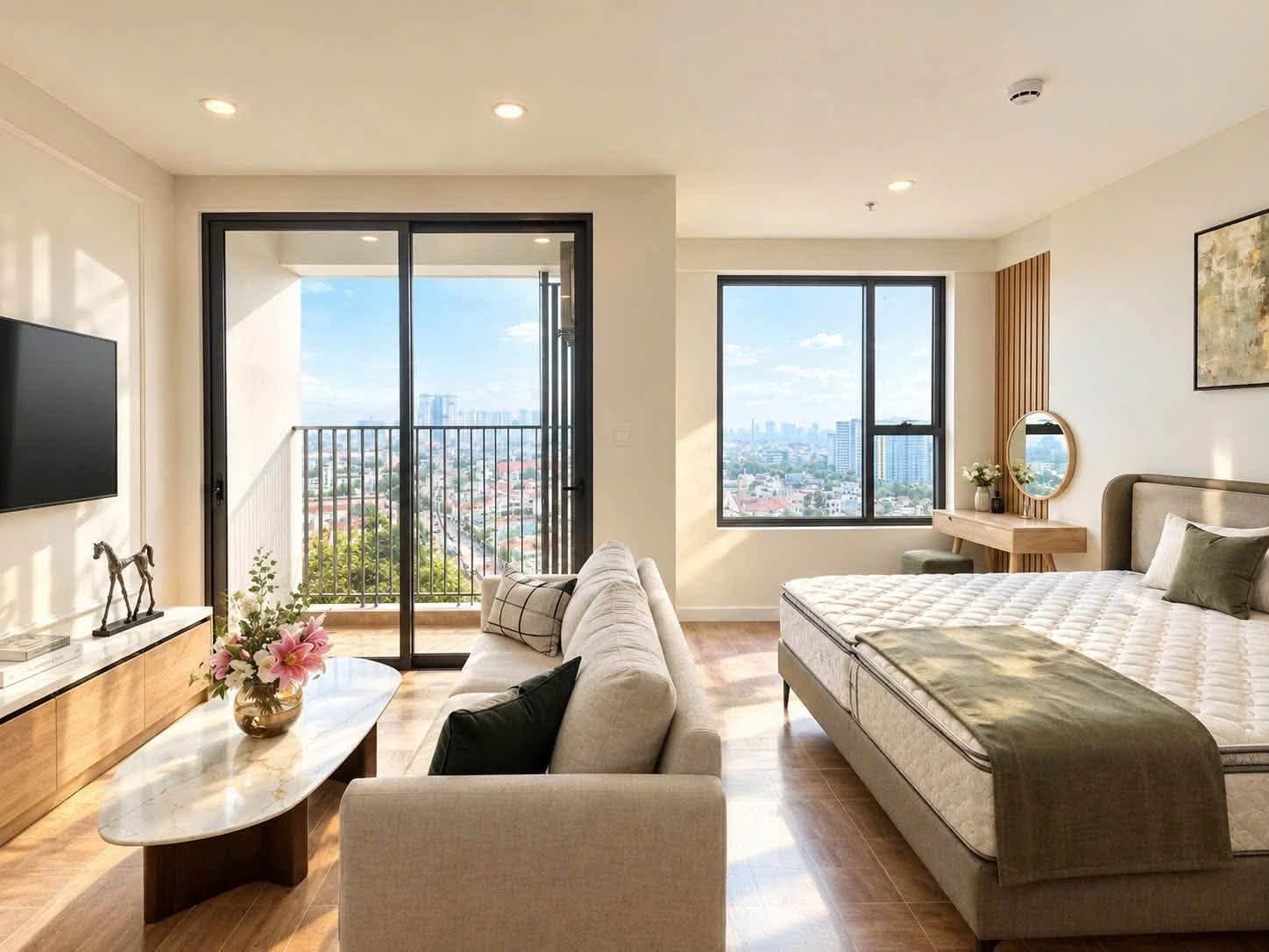 Bán căn hộ 1PN 50m² Green Skyline, full nội thất, 3,15 tỷ - Ảnh 1