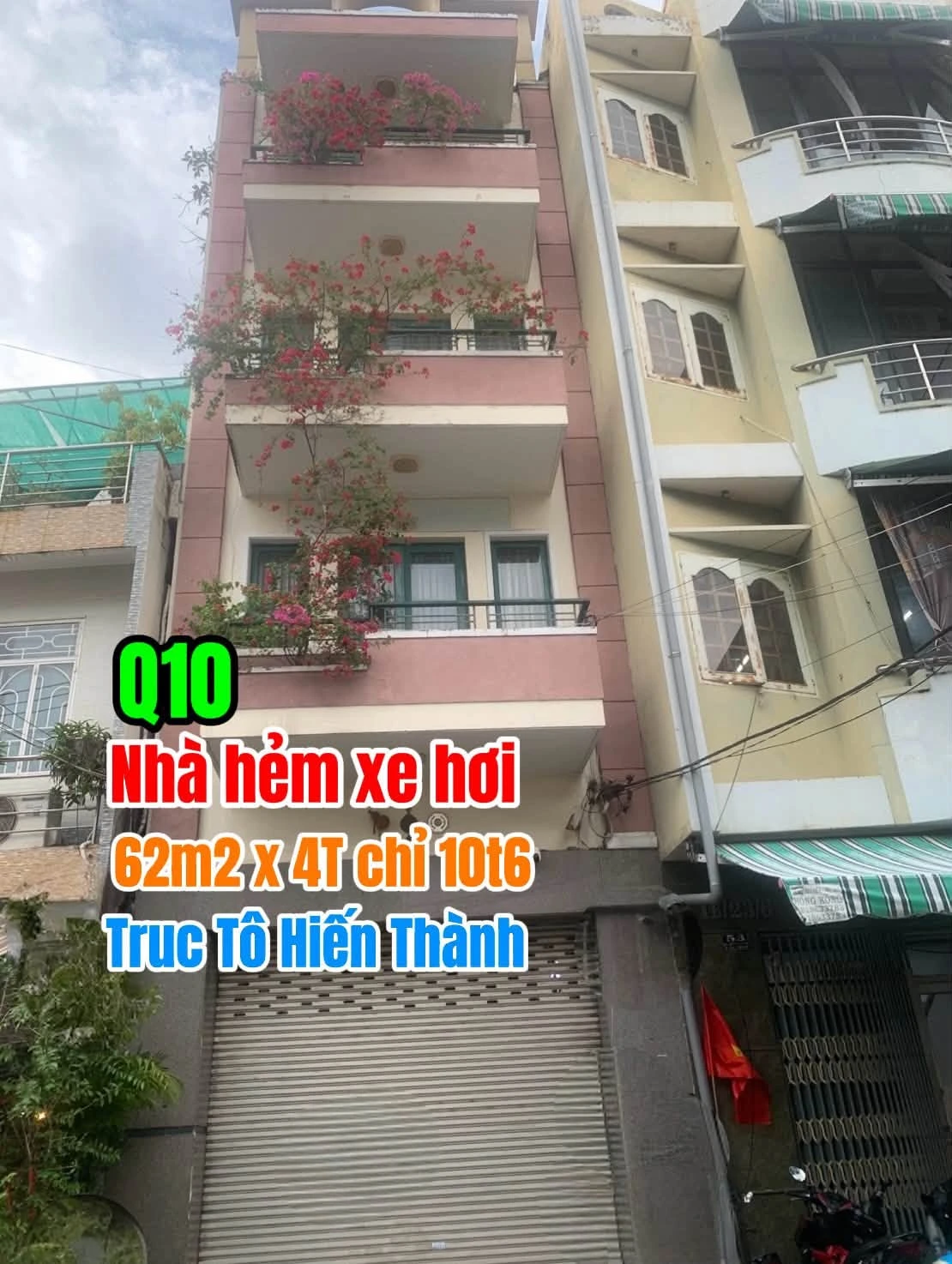Bán nhà hẻm xe hơi 62m2 4 tầng đường Tô Hiến Thành, Quận 10 - Ảnh 1