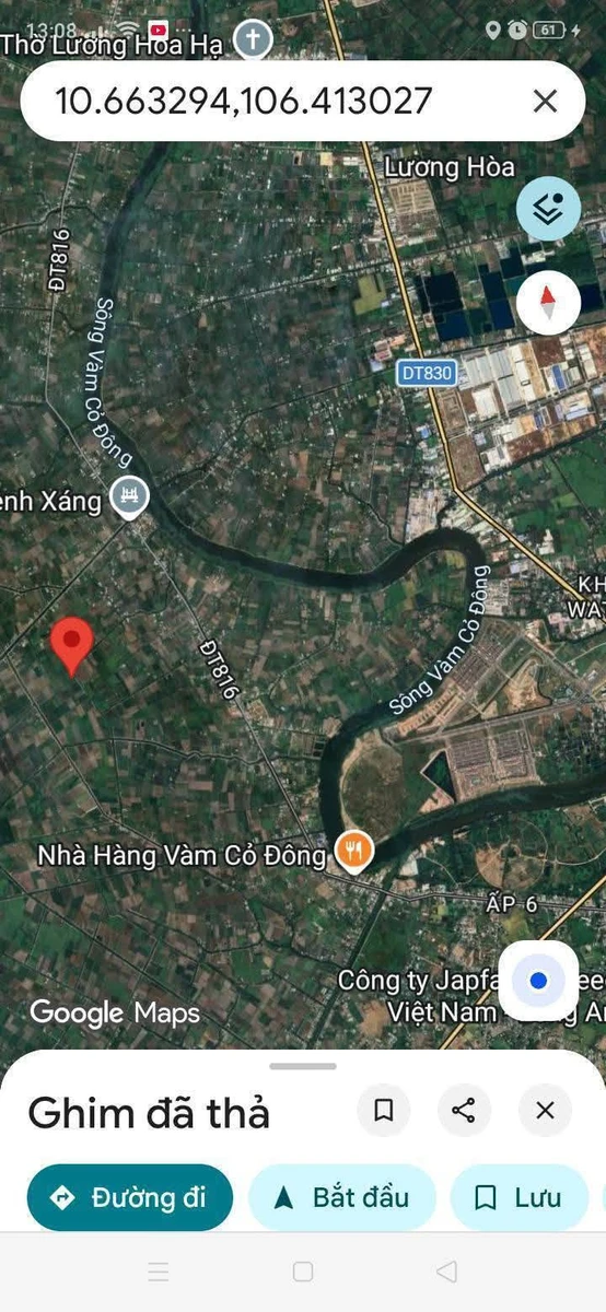 Bán đất vườn 1004m2 mặt tiền Kênh Cá Ngựa Bình Đức - Ảnh 1