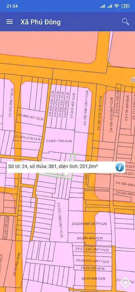 Bán đất 116m² Xã Đại Phước Nhà Bè 1,55 tỷ - Ảnh 1