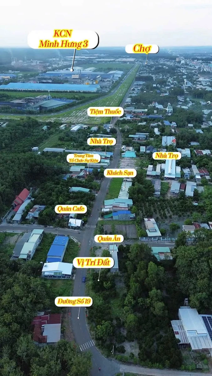 Bán đất mặt tiền 140 m² kinh doanh Minh Hưng, Bình Dương - Ảnh thu nhỏ 3