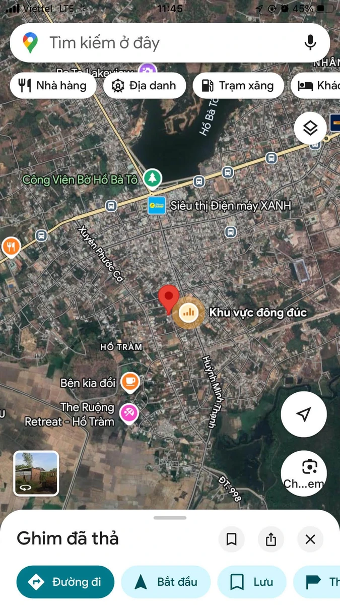 Bán đất 3700m2 Xã Hồ Tràm, mặt tiền đường, 2.1 triệu/m2 - Ảnh thu nhỏ 2