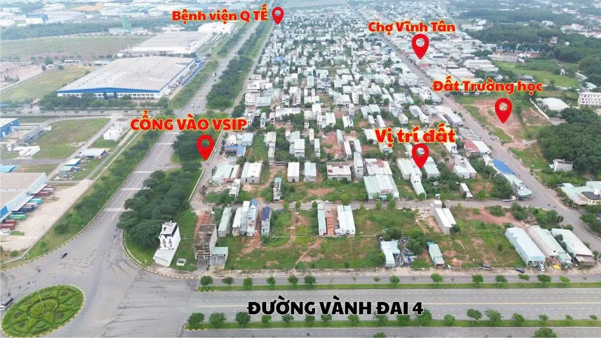 Bán đất Vĩnh Tân VSIP2, 150m2, 2,5 tỷ - Ảnh thu nhỏ 3
