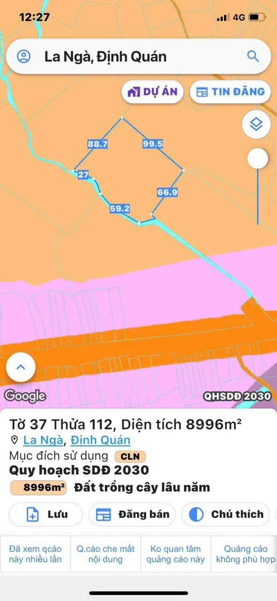 Bán đất mặt tiền QL20 31.827m2 Định Quán Đồng Nai 22 tỷ - Ảnh thu nhỏ 3