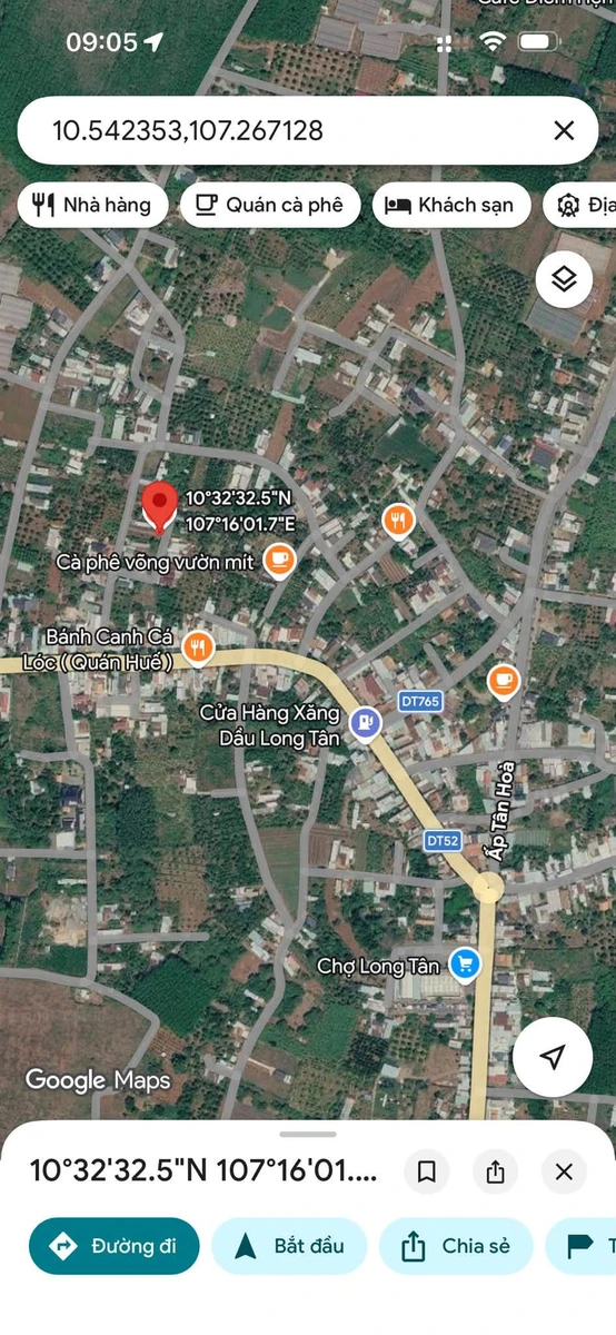 Bán 2 lô đất gần Chợ Long Tân, 125 m², chỉ 565 triệu - Ảnh thu nhỏ 3