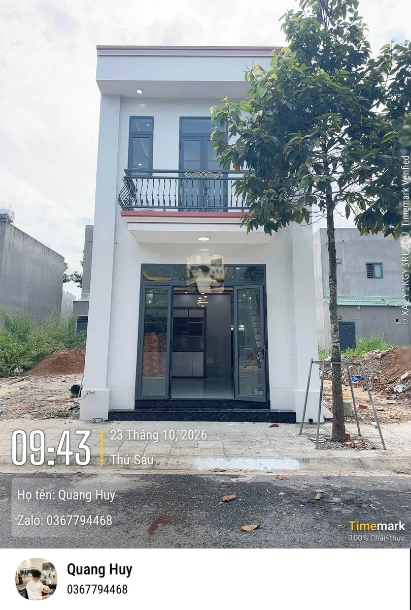 Nhà 3PN 60m² bán Mỹ Phước, Bình Dương 1 tỷ 770 - Ảnh thu nhỏ 2