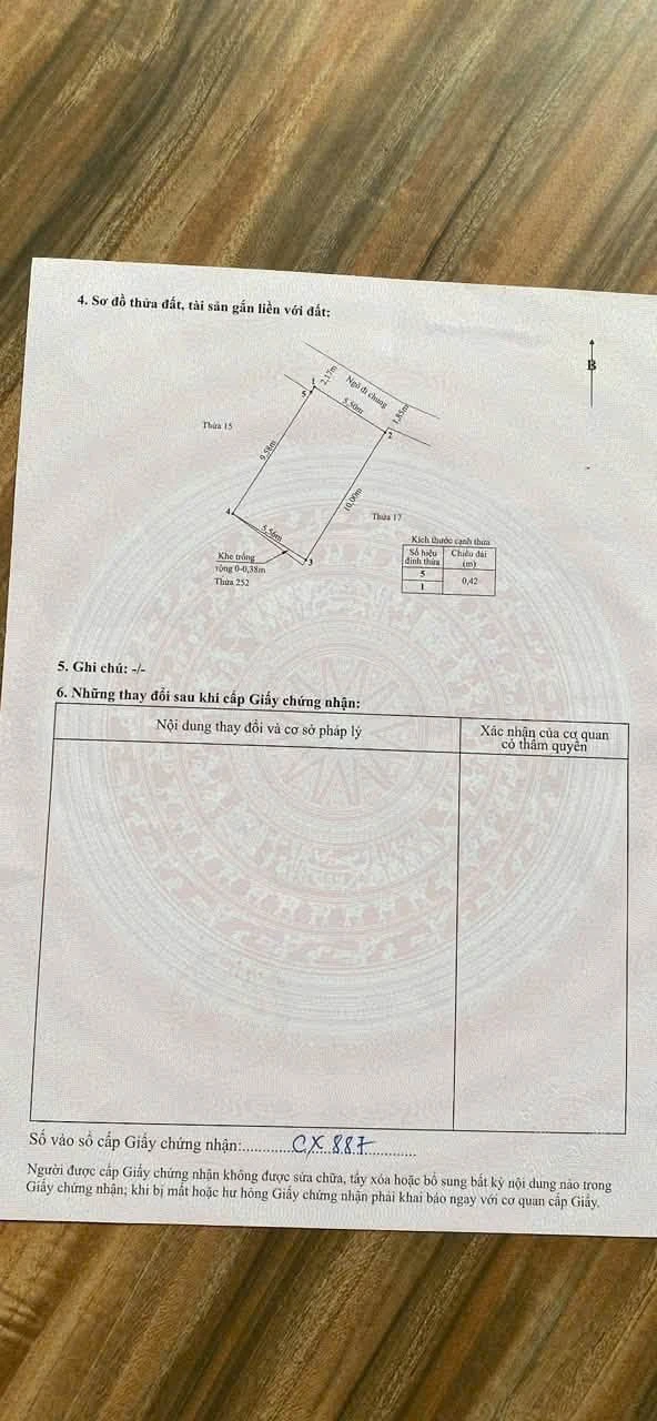 Bán lô đất 55,2m2 ngõ 229 Miếu Hai, Nhà Bè - Ảnh 1
