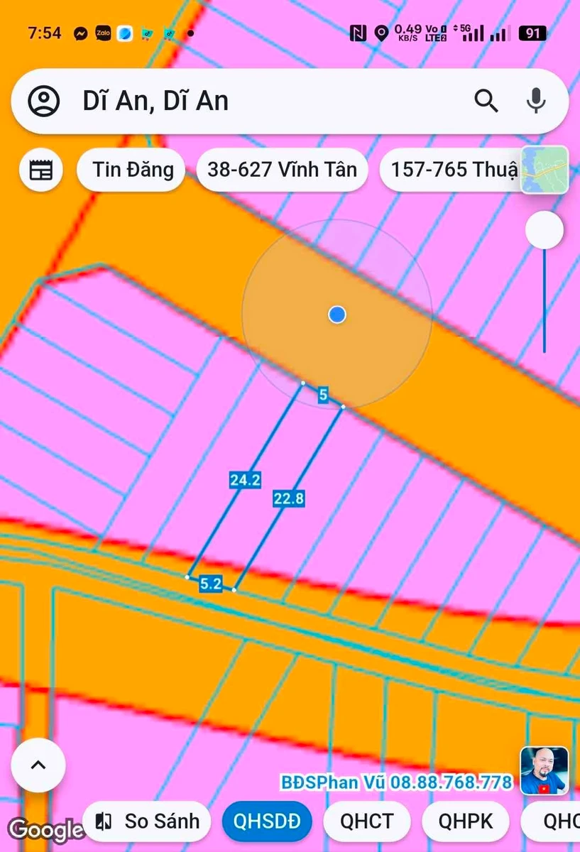 Bán lô đất 117m2 trung tâm hành chính dĩ An Bình Dương - Ảnh thu nhỏ 2