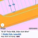 Bán đất thổ cư 91m2 mặt tiền đường nhựa, view biển, khu Kim Tơ, Phước Tỉnh, Long Điền - Ảnh thu nhỏ 3