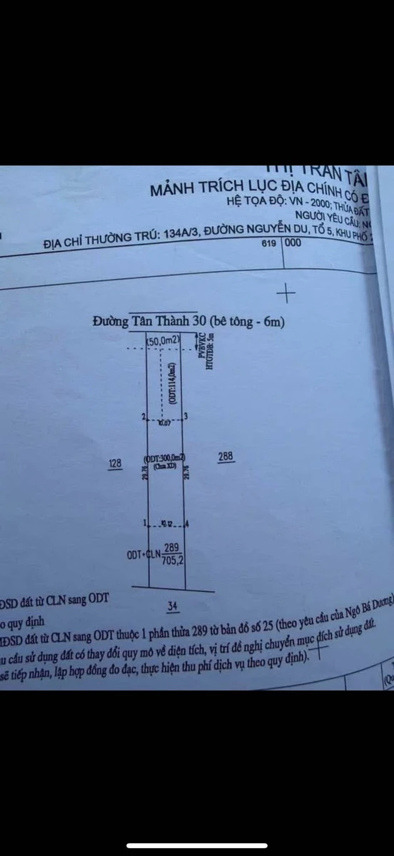 Bán đất Bắc Tân Uyên 705m2 đường 30 gần TTHC mới - Ảnh thu nhỏ 5