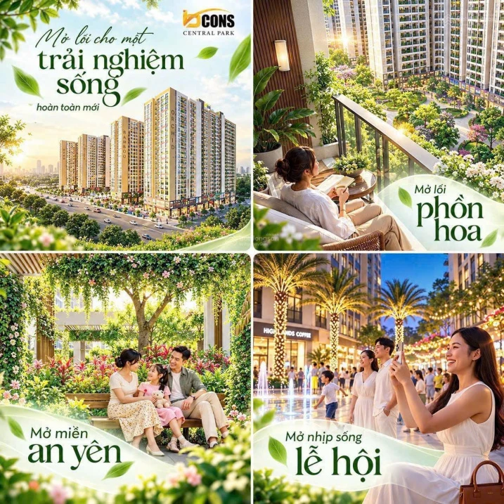 Bcons Central Park Giá dự kiến: 49 triệu/m2, Đi kèm 60 tiện ích, với 2 tầng hầm full 5 Toà nhà - Ảnh thu nhỏ 4