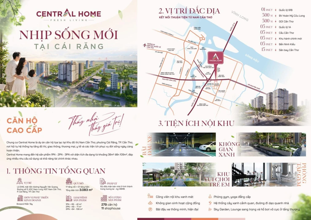 Căn hộ Central Home - Tâm điểm an cư giữa Nam Cần Thơ. Liên hệ xem nhà mẫu 0899 445 *** Minh Quân - Ảnh thu nhỏ 2