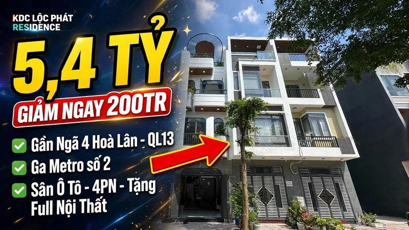 Bán nhà Thuận Giao 4PN 60m² - 5.4 tỷ