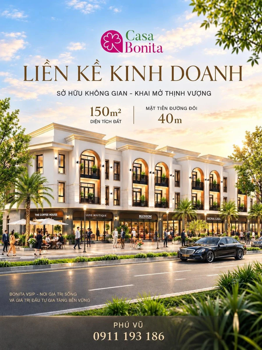 Bán shophouse 150m² mặt đường VSIP Nghệ An 6 tỷ - Ảnh 1