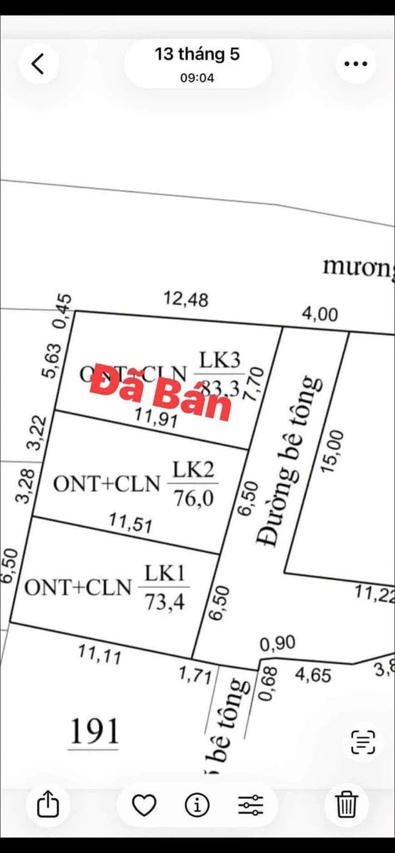 Bán 2 lô đất Cao Đôi Hợp Tiến 74m² Hải Dương - Ảnh thu nhỏ 4