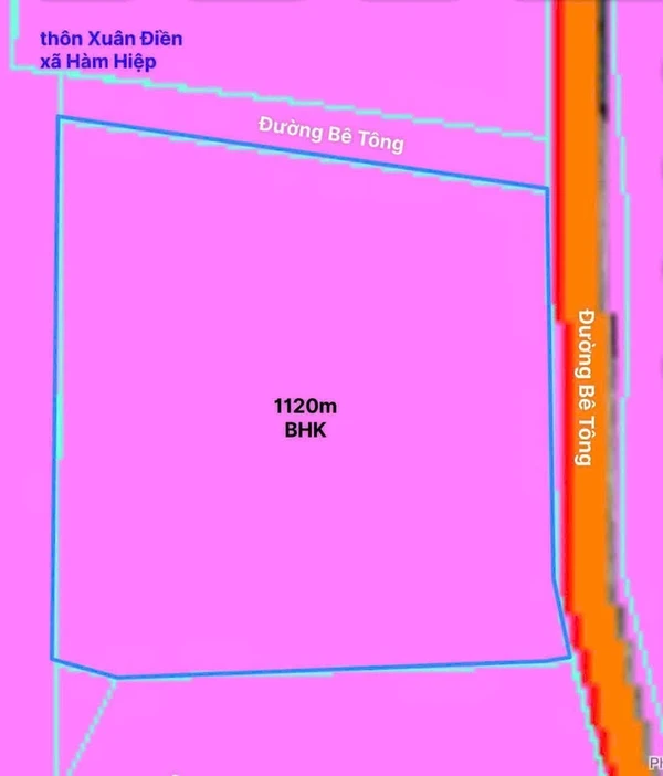 Bán đất sào lô góc 1120m² Hàm Hiệp, Bình Thuận