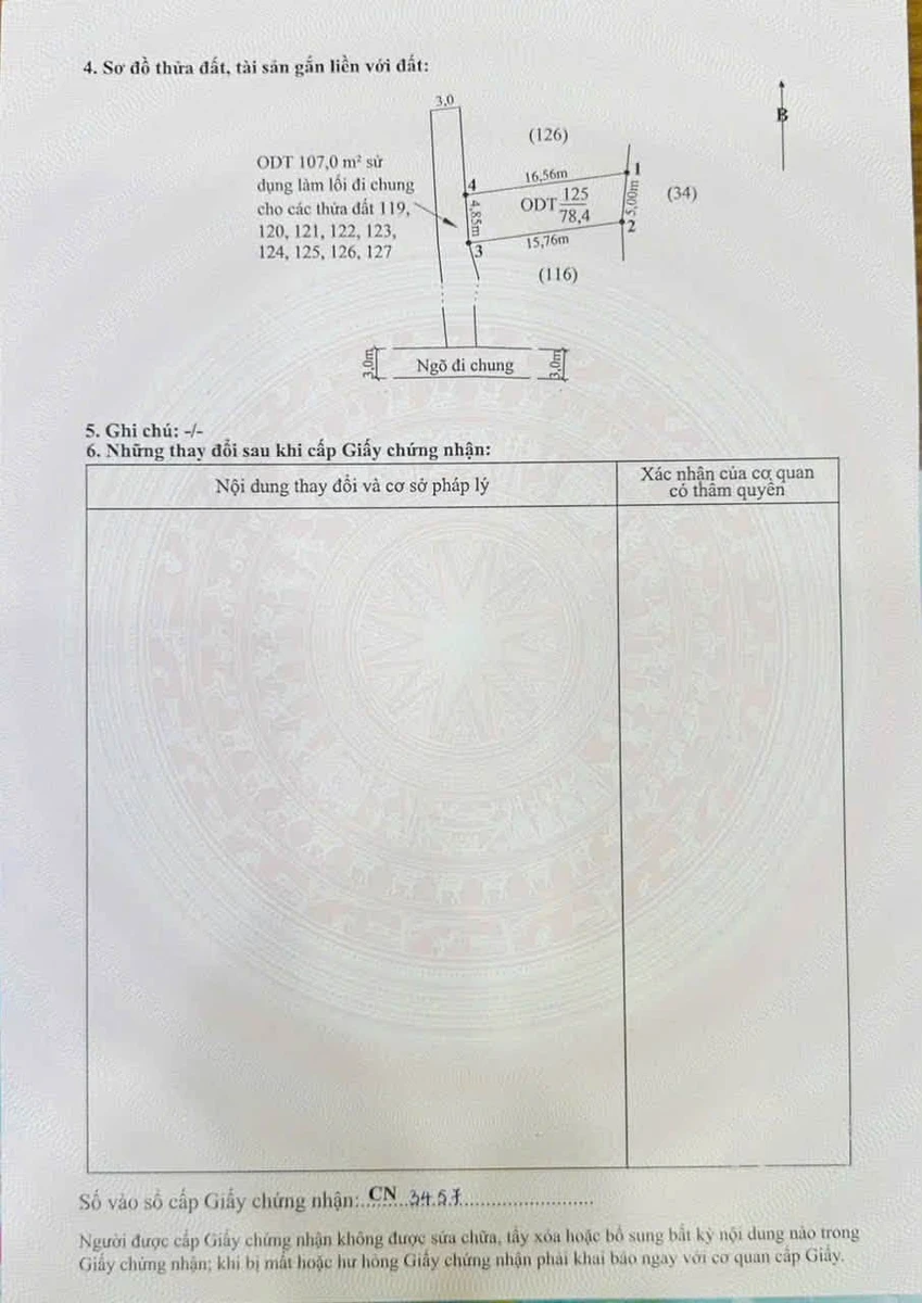 Bán lô đất 78.4m² mặt tiền 4.85m tại TDP Hoà Nghĩa, Hải Phòng - Ảnh thu nhỏ 2