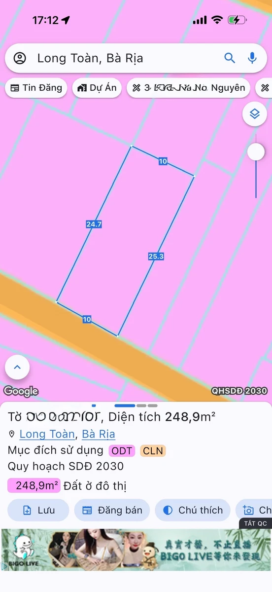Bán biệt thự 248m² Bà Rịa, 4 tỷ, Điện Biên Phủ - Ảnh thu nhỏ 2