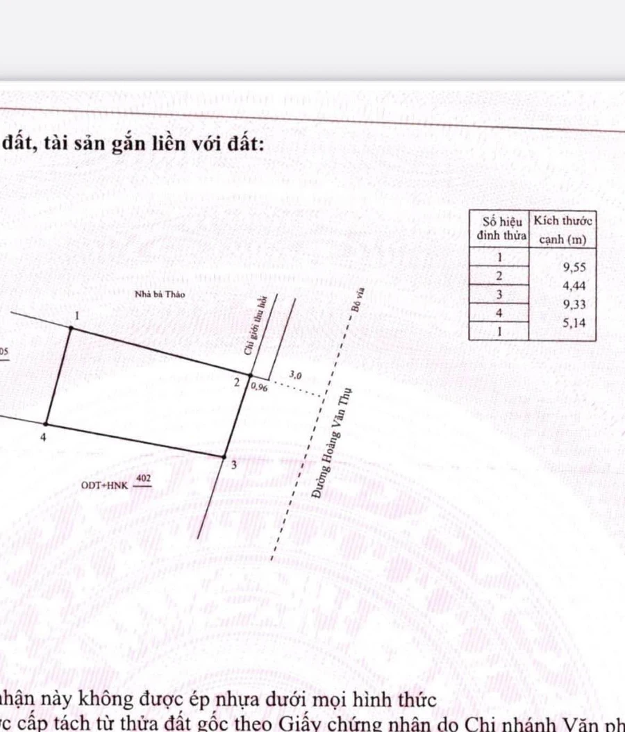 Bán mặt tiền đất 45m2 Hoàng Văn Thụ, Quy Nhơn - Ảnh 1