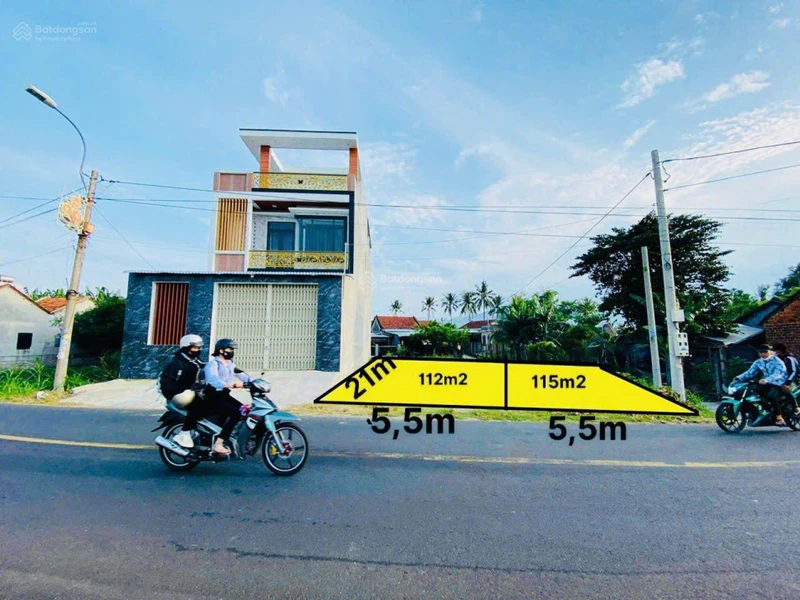 Bán lô đất 5,5x21m mặt tiền đường DH76, Thôn Phú Thuận, Xã Hòa Mỹ Đông. Giá 1,7 tỷ