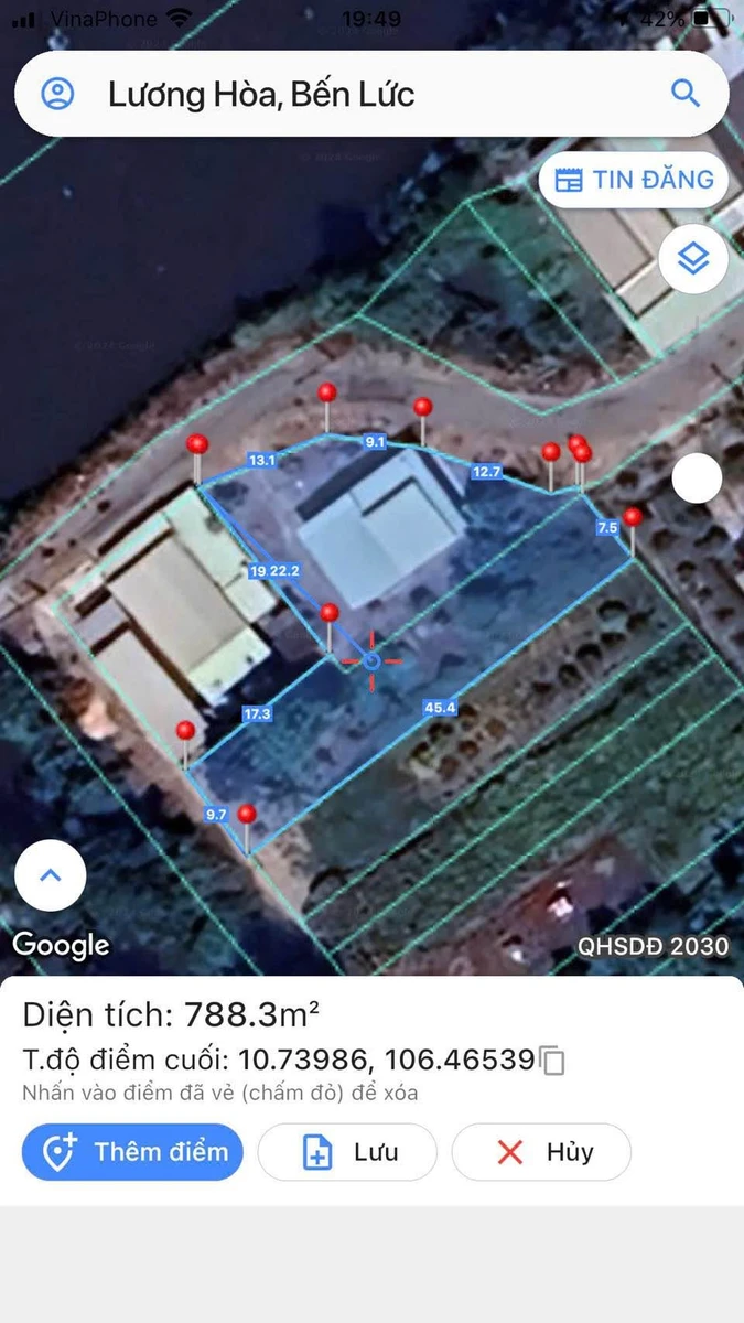 Bán đất mặt tiền Trương Văn Đa, Bến Lức, 815m² - Ảnh thu nhỏ 3