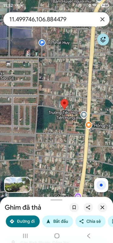 Bán đất 350m² gần trường học Bình Phước Đồng Nai