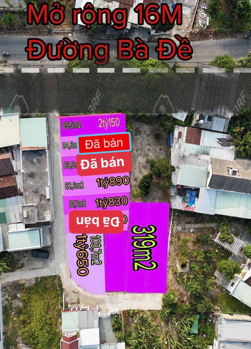 Bán đất Diên An, Khánh Hòa 81-100m² giá 1 tỷ 650 triệu - Ảnh thu nhỏ 3