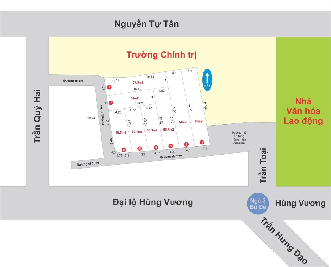 Bán đất hẻm 50-67.5m2 gần Ngã 3 Bồ Đề, Quảng Ngãi - Ảnh thu nhỏ 3