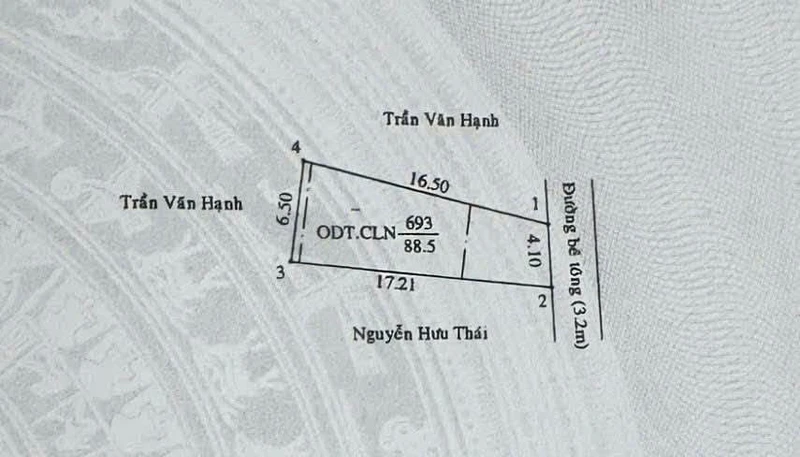 Bán đất Chánh Mỹ Cũ 88,5m² 1 tỷ 7