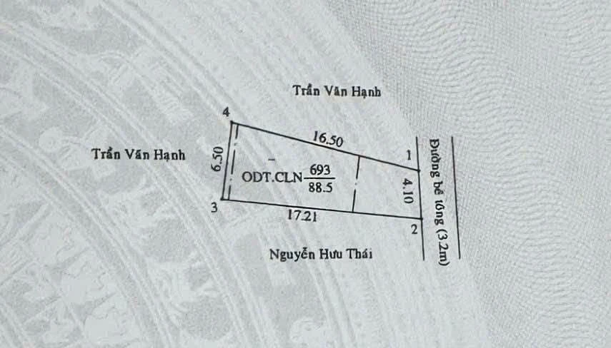 Bán đất Chánh Mỹ Cũ 88,5m² 1 tỷ 7 - Ảnh 1