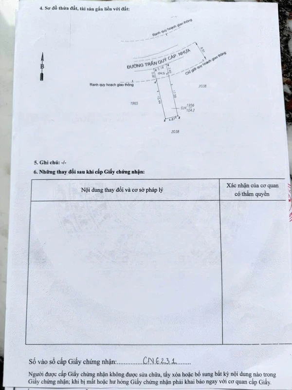 Bán đất mặt tiền Trần Quy Cáp Dĩ An 500m² 4,5 tỷ