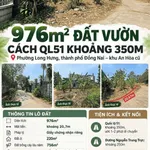 Bán đất vườn 976m² Long Hưng, Đồng Nai, 9,49 tỷ - Ảnh thu nhỏ 1