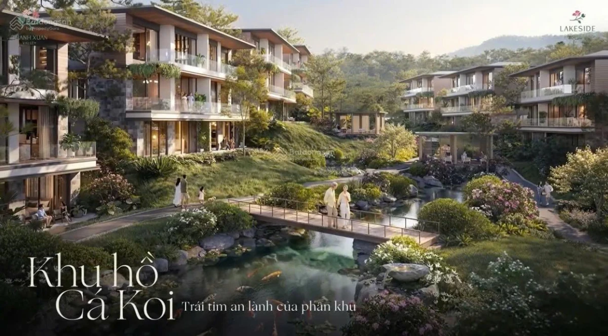 Bán gấp căn song lập LA02 - 24 phân khu Lakeside, view hồ cá koi 130m², vị trí đẹp gần khu tiện ích - Ảnh 1
