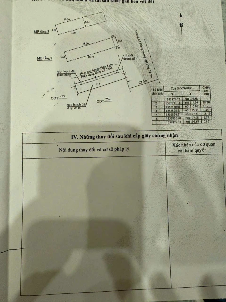 Bán nhà mặt tiền 3 tầng 66m2 đường Lê Hồng Phong, đang cho thuê 13 triệu/tháng - Ảnh 1