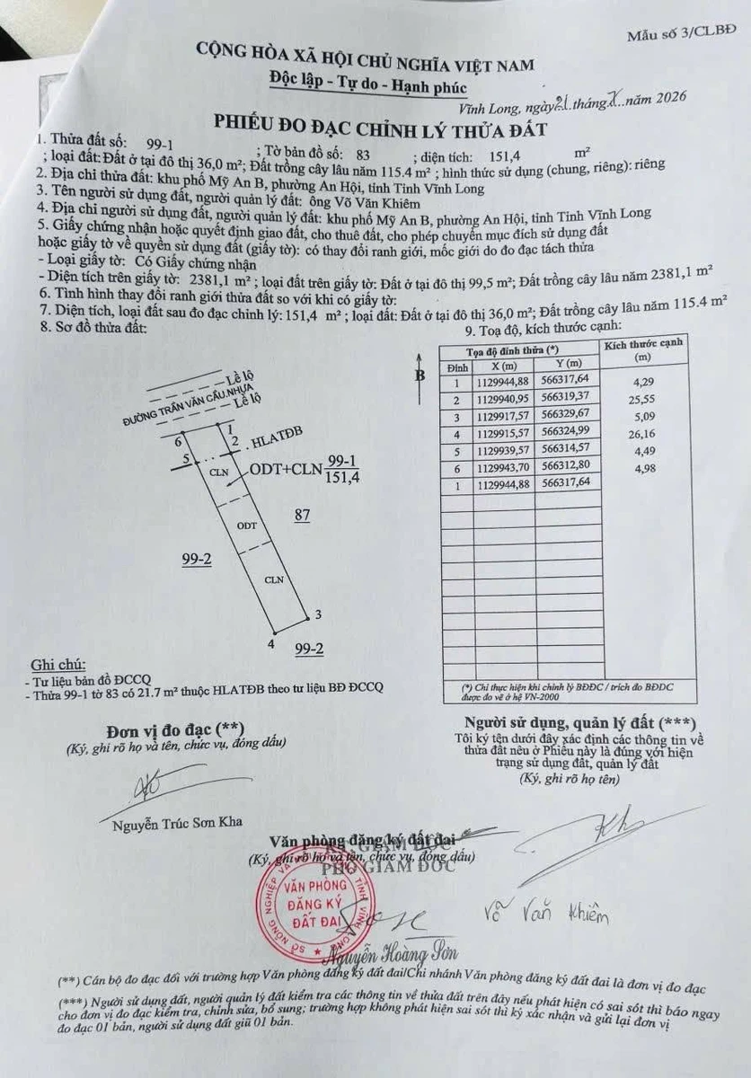 Bán đất mặt tiền 151m2 Trần Văn Cầu, Nhà Bè - 888 triệu - Ảnh 1