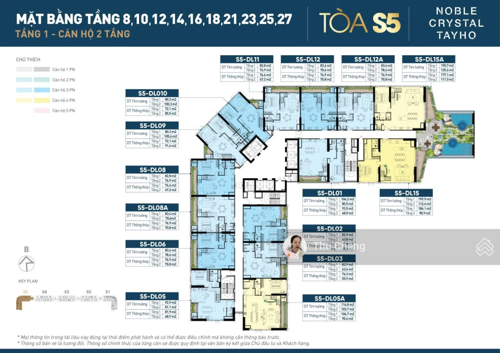 Gia đình chuyển công tác cần bán căn Duplex Noble Crystal Tây Hồ 143m2 giá 17,9 tỷ - Ảnh thu nhỏ 5