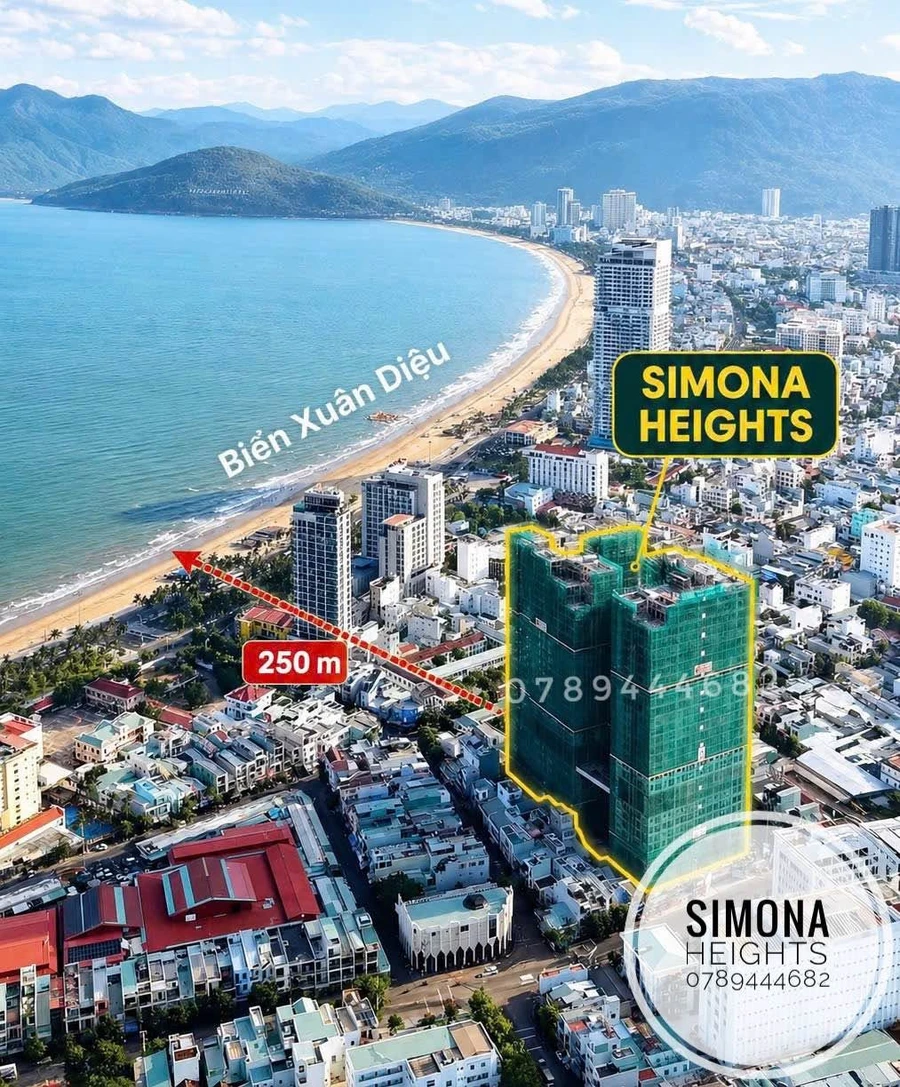 Bán căn hộ 2PN 70m2 Simona Heights Quy Nhơn, cách biển 300m, giá 2,65 tỷ - Ảnh thu nhỏ 2