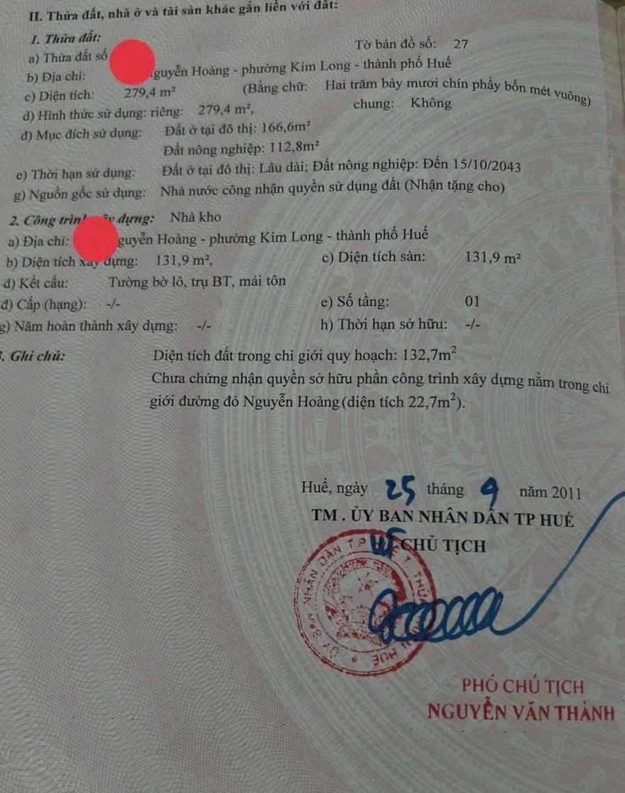 Bán đất mặt tiền Nguyễn Hoàng Kim Long Huế 144,6m² 8 tỷ - Ảnh thu nhỏ 5