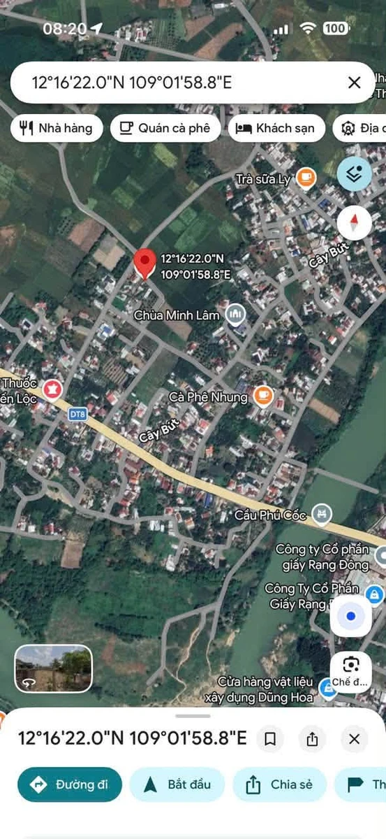 Bán lô đất Diên Lâm 75m2 gần Cầu Phú Cốc - Ảnh 1