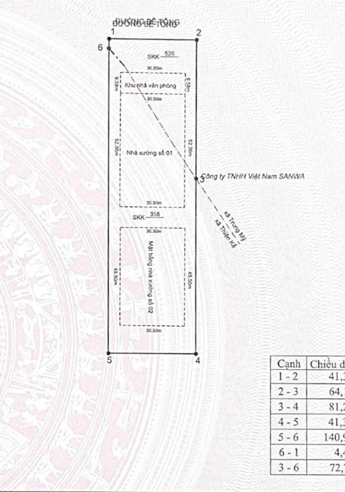 Chuyển nhượng lô đất nhà xưởng trong khu CN Bá Thiện 2 diện tích 6000m2