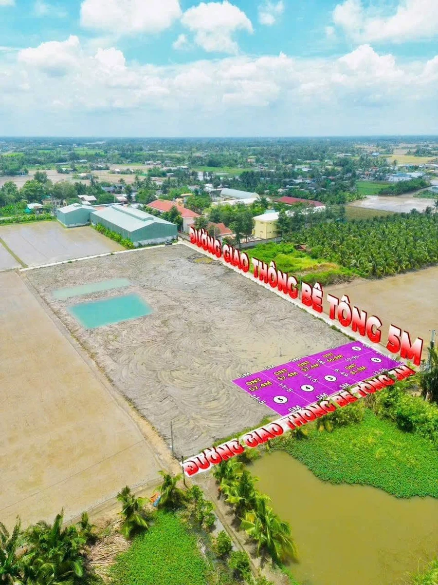 Bán đất 55m² Xã Vàm Cỏ Tây Ninh 250 triệu - Ảnh 1