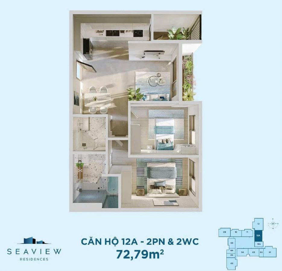 Bán căn hộ 2-3PN Eco Central Park Vinh, 74-99m² - Ảnh thu nhỏ 2