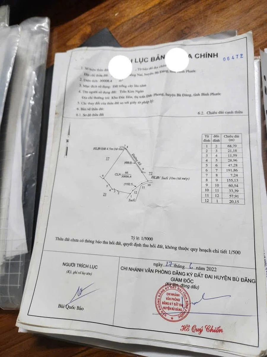 Bán đất sầu riêng 6,3 ha tại Đồng Bù Đăng, Bình Dương 11 tỷ 5 - Ảnh 1