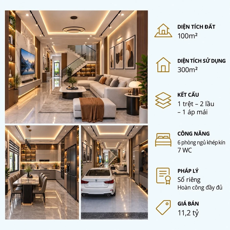 Bán nhà phố 6PN 300m² Đà Lạt 11,2 tỷ - Ảnh thu nhỏ 2