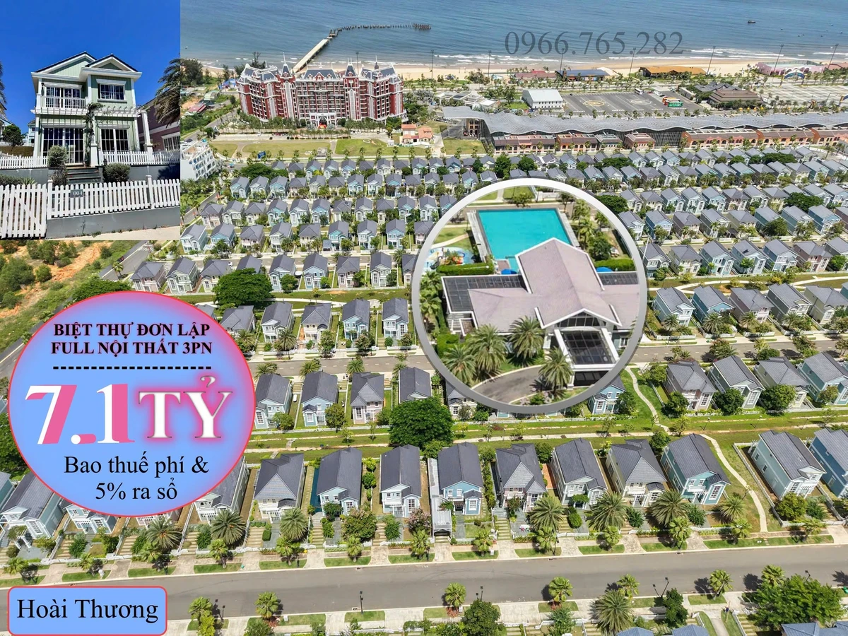 Biệt thự biển 240m² giá 6.7 tỷ tặng nội thất, Phan Thiết - Ảnh 1