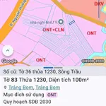 Bán lô đất 100m² Trảng Bom Bình Dương giá 700 triệu - Ảnh thu nhỏ 1